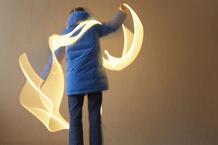 Flex tube, 5 m, warm white, 500016W