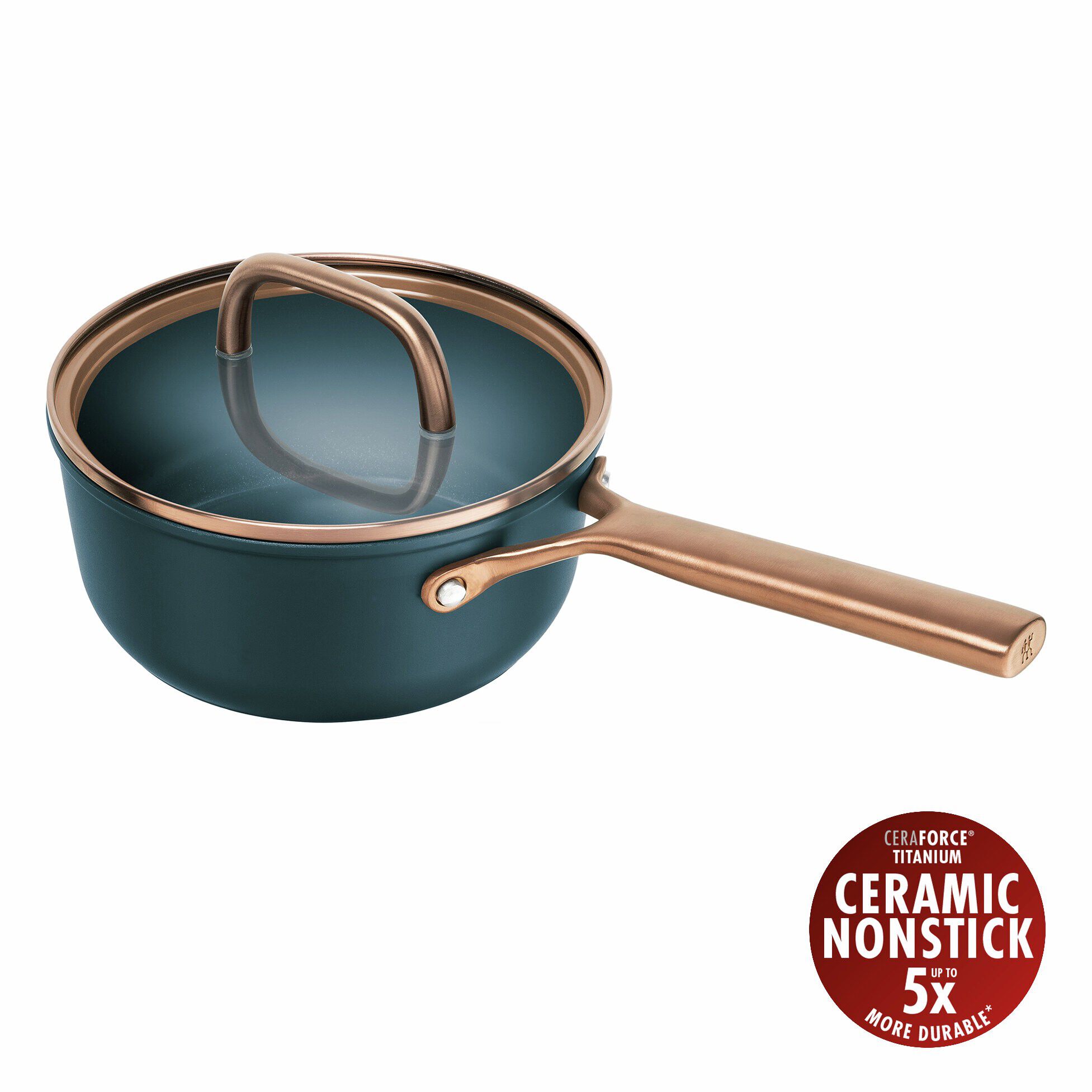 Milano, Kastrull med glaslock 18 cm, Aluminium