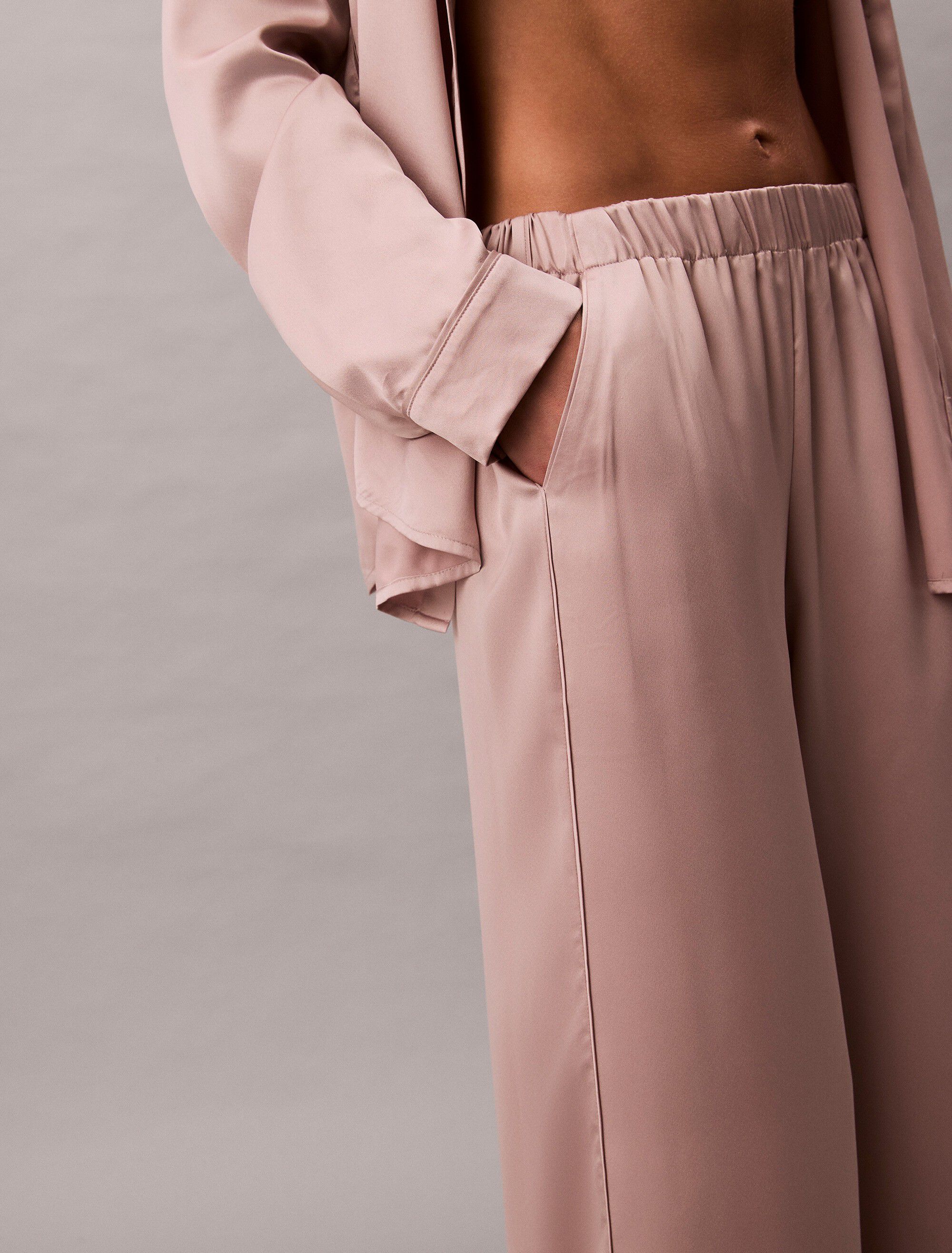 SENSUAL SATIN LOGO PANT