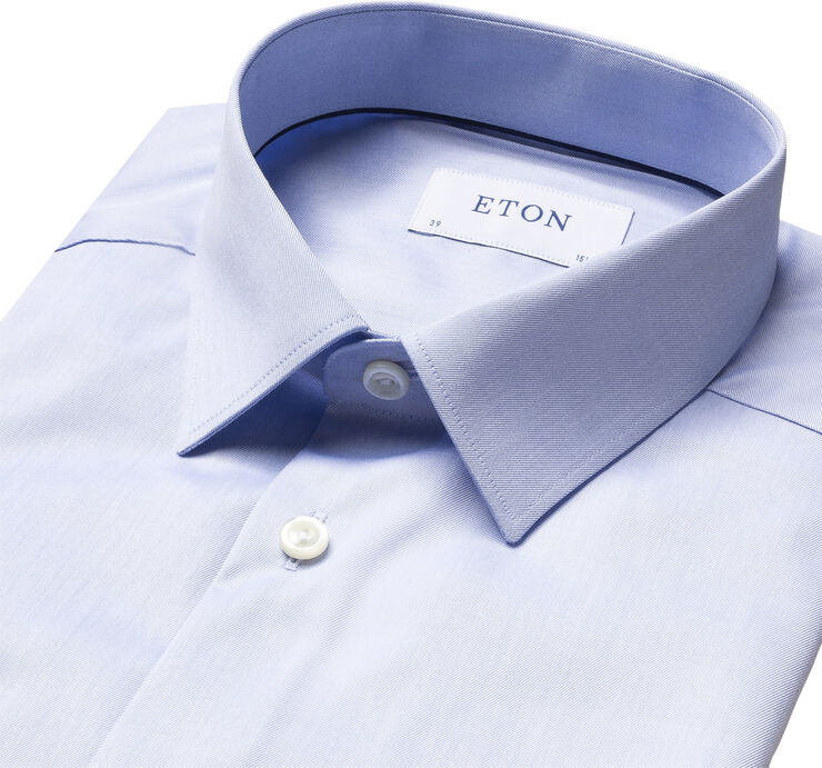 Super Slim Fit White Signature Twill Shirt