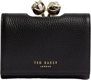 ROOSA Rose Detail Leather Small Bob