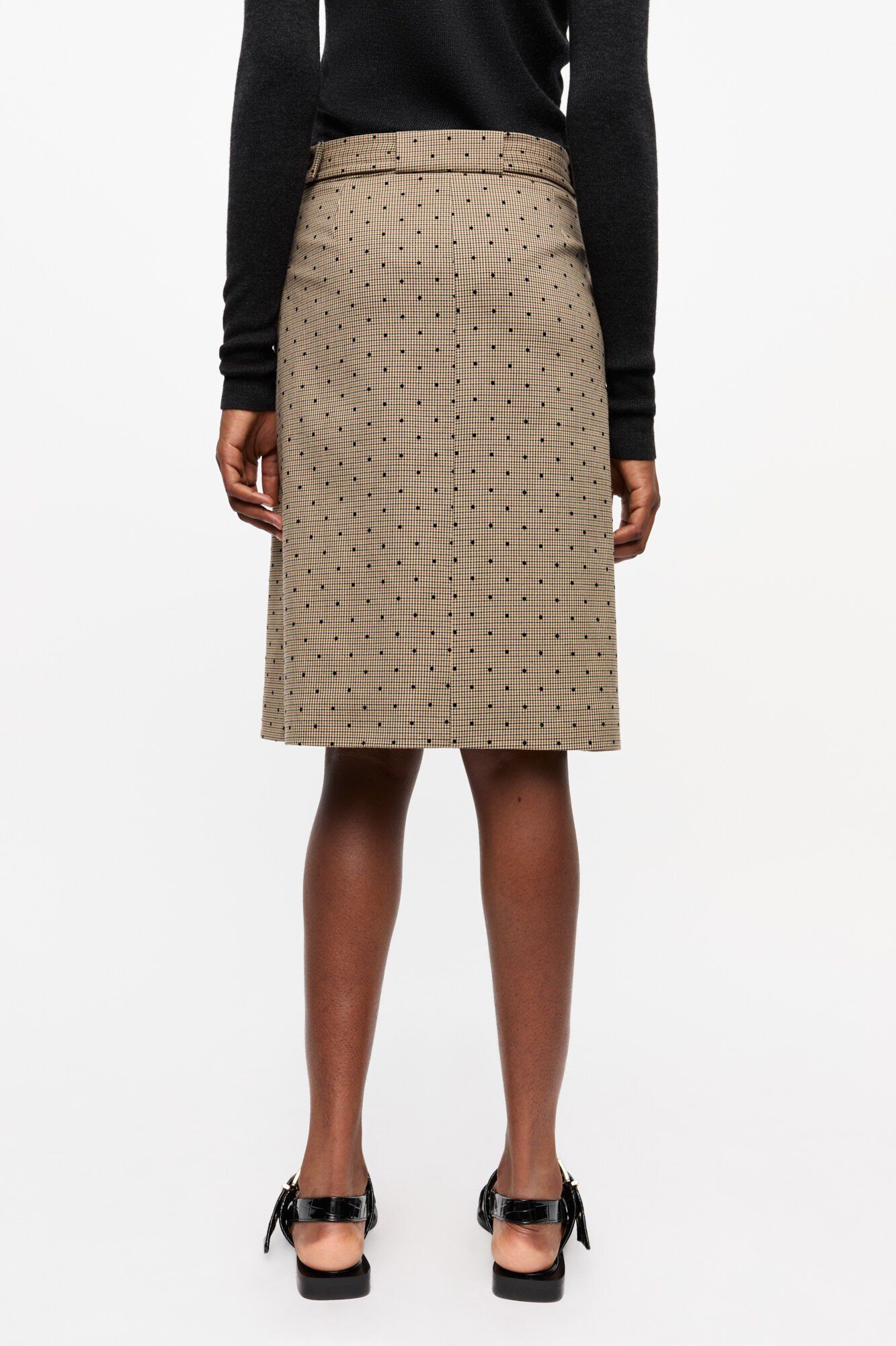 Flock Check Suiting Skirt