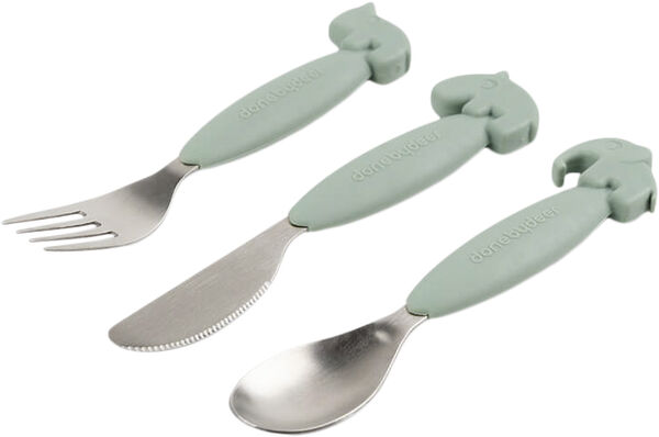 Easy-grip bestiksæt Deer friends Grøn