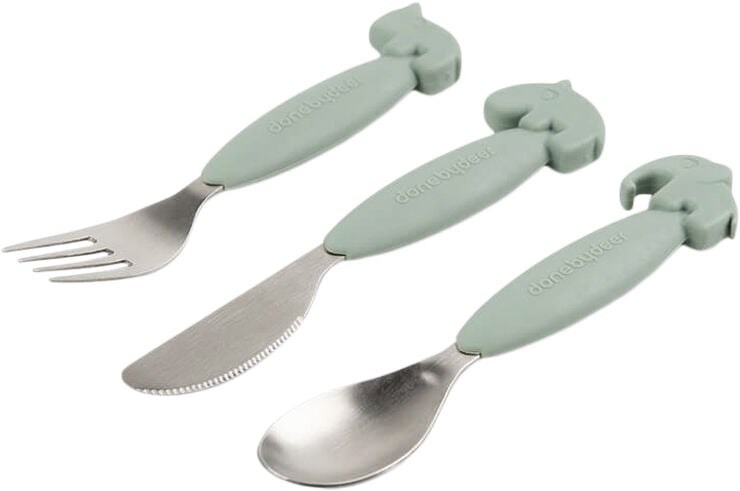 Easy-grip bestiksæt Deer friends Grøn