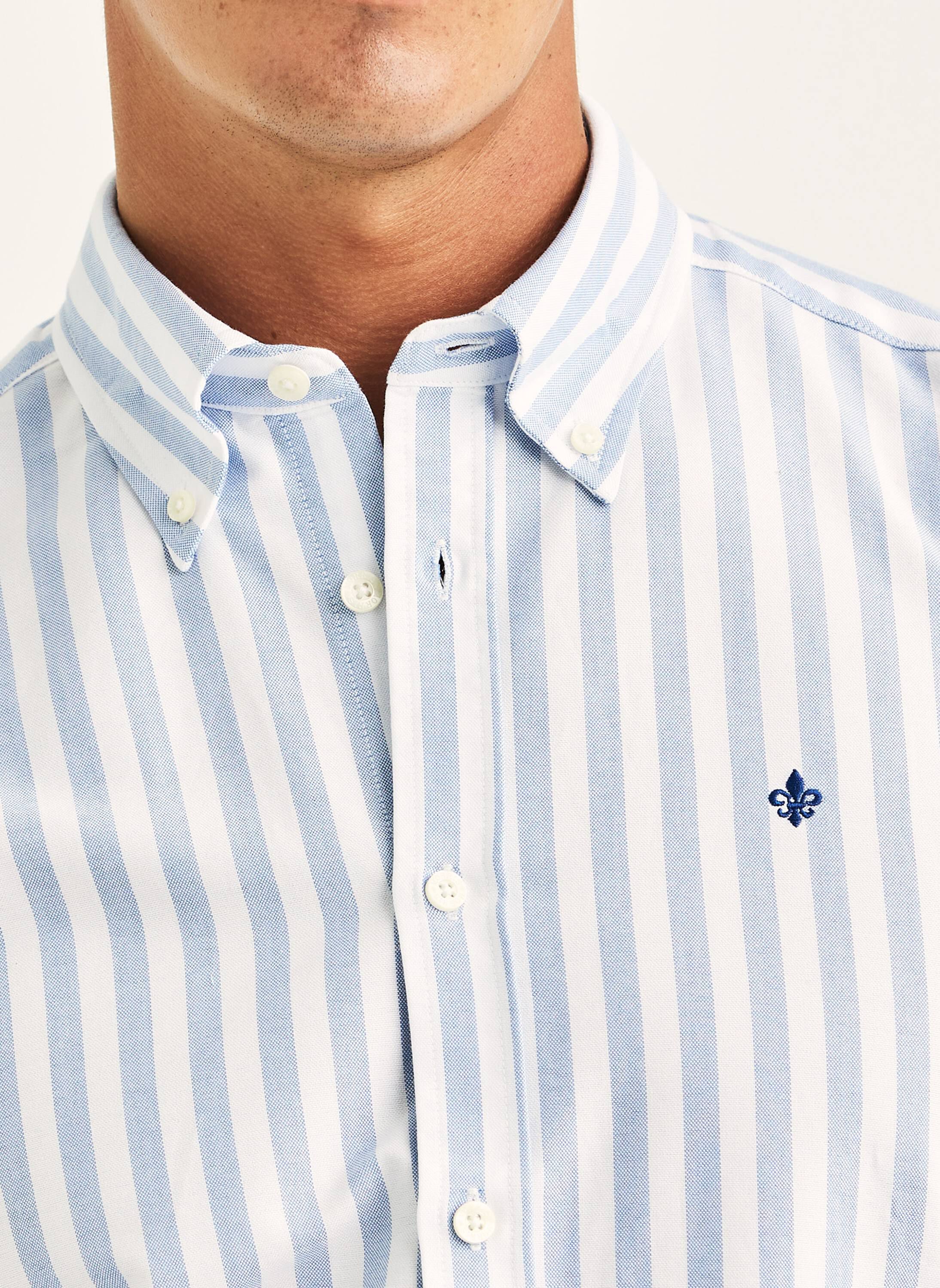 Douglas Oxford Stripe Shirt-Slim Fit