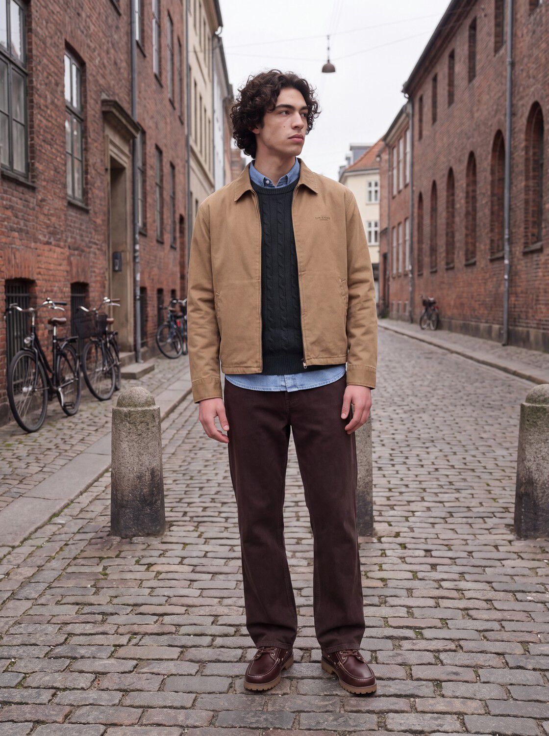 Jprblulambswool Knit Cable Crew Neck