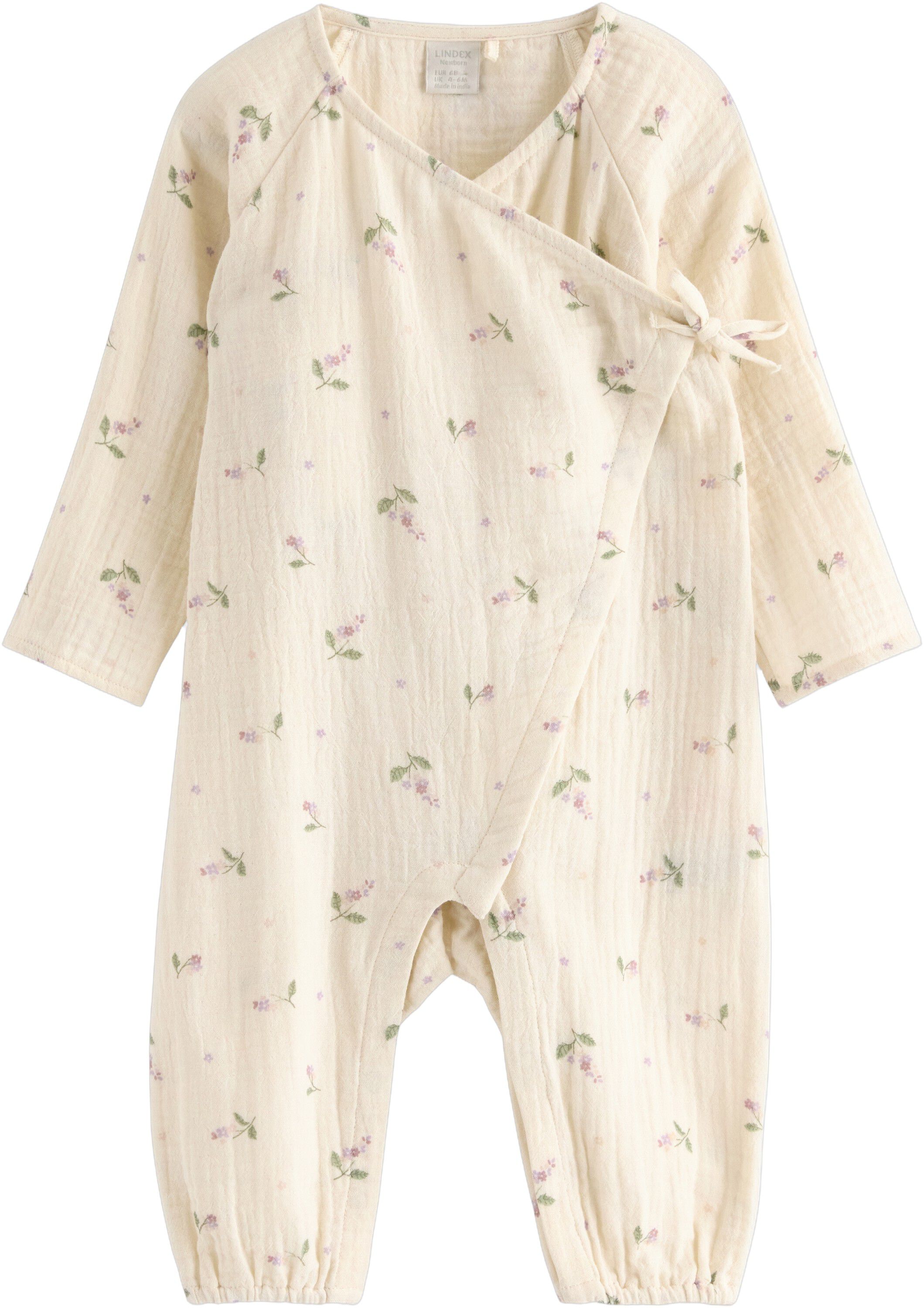 Langermet jumpsuit i bomullsgaze me