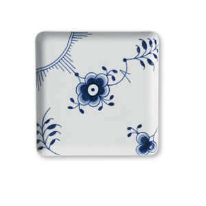 Blue Fluted Mega kvadratisk 20x20 cm tallrik