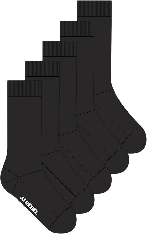JREBREBEL LOGO SOCKS 5 PACK