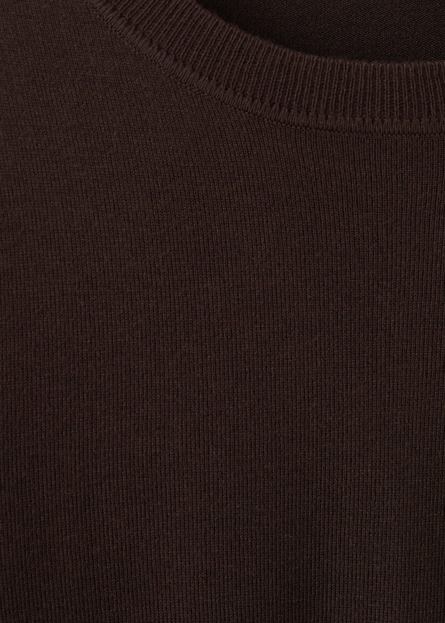 Fine-knit crew-neck sweater