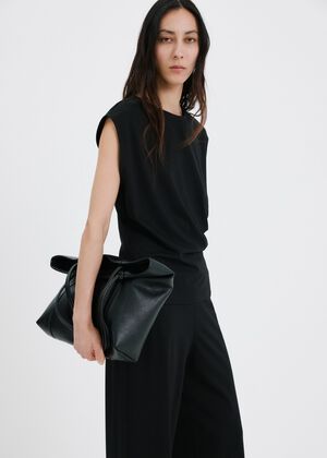 T-shirt with gathered details