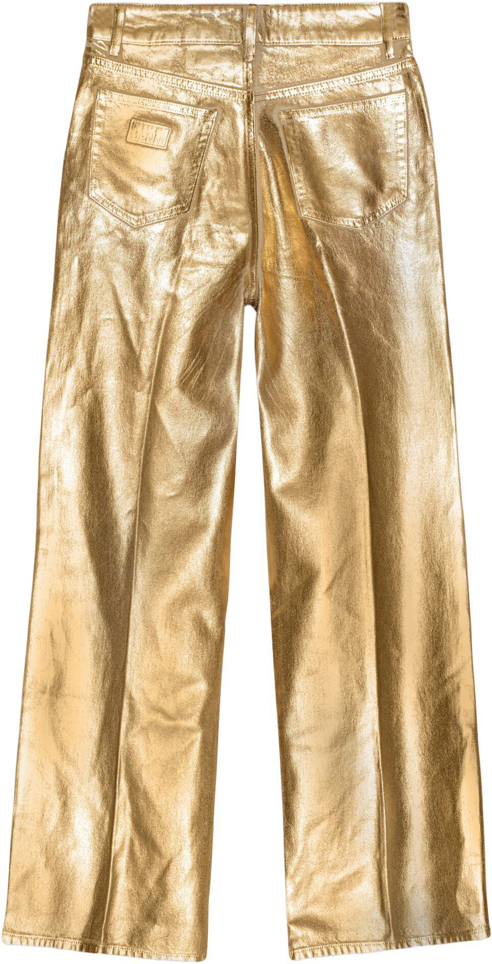 Foil Denim Wide Jeans