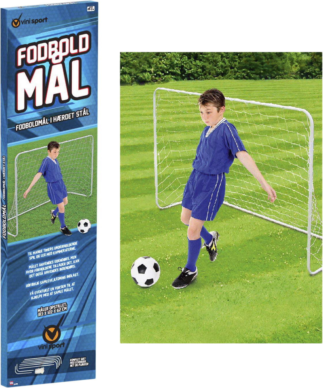 VINI FODBOLDM&Aring;L 183x122cm