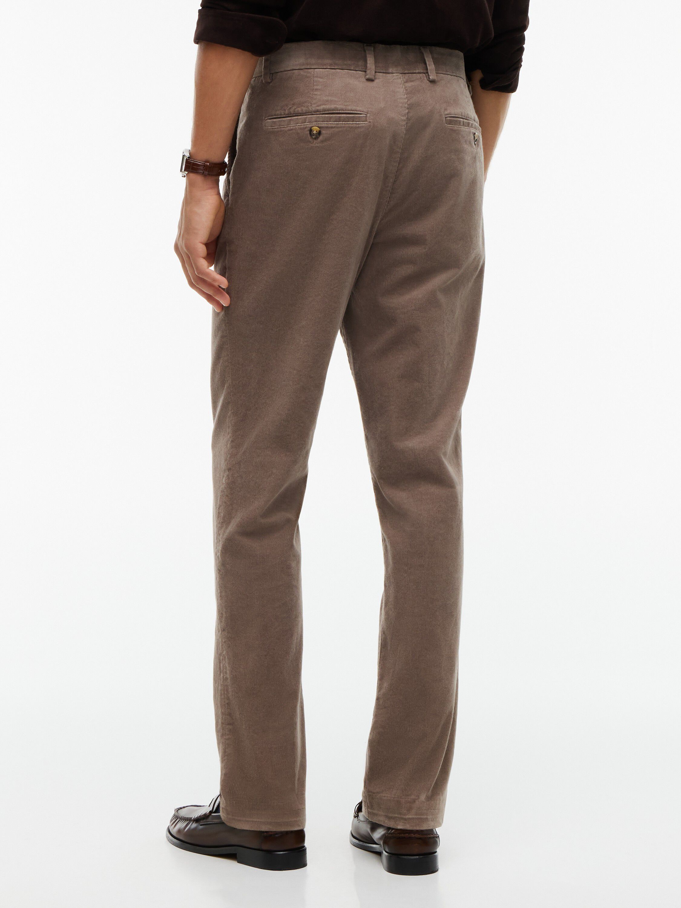 Denton Slim Straight Fine Corduroy Chinos