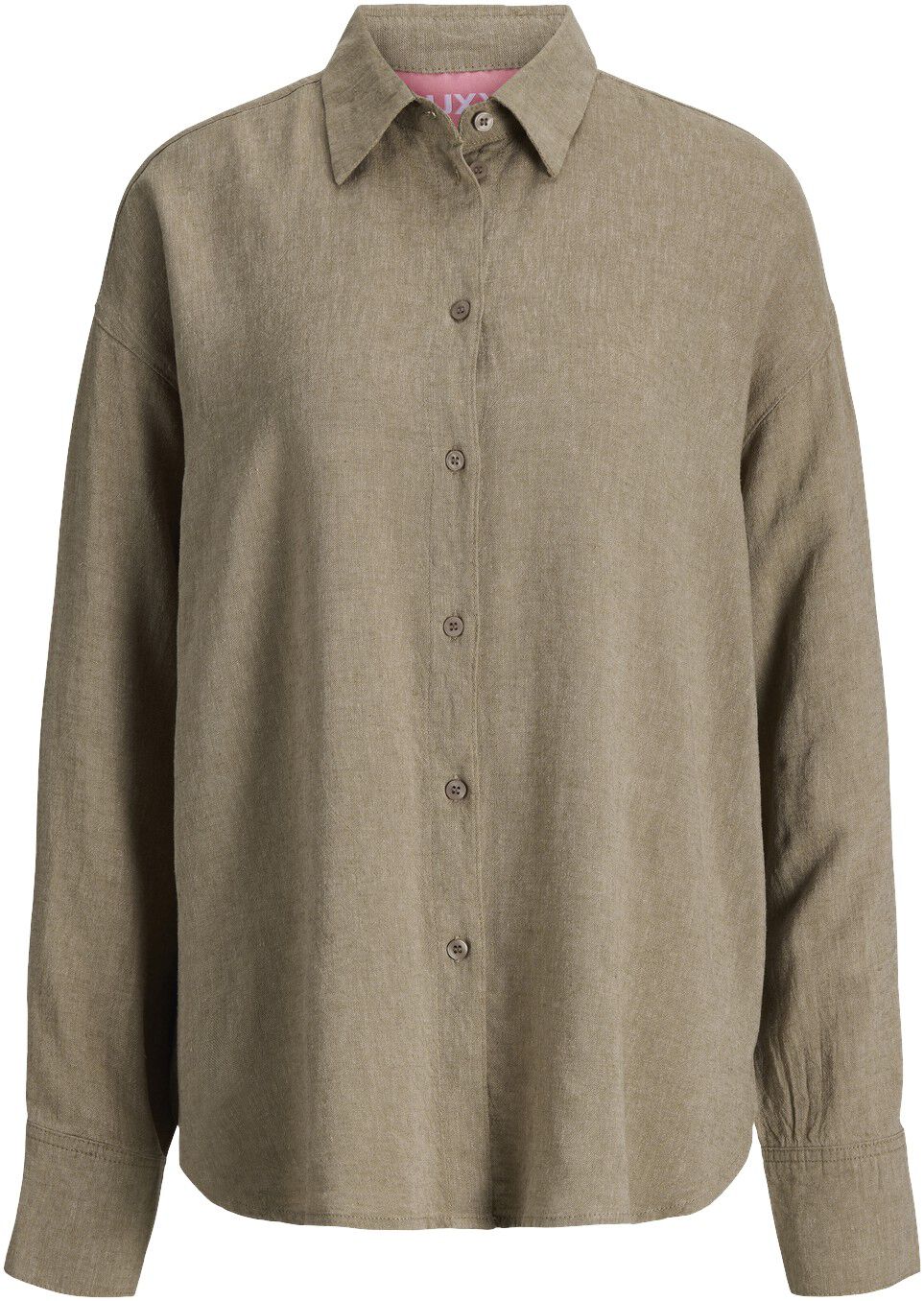 Jxalmira Linen Blend Ls Shirt Wvn Ln