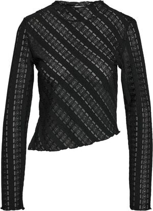 NMKAMI L/S LACE TOP JRS FWD