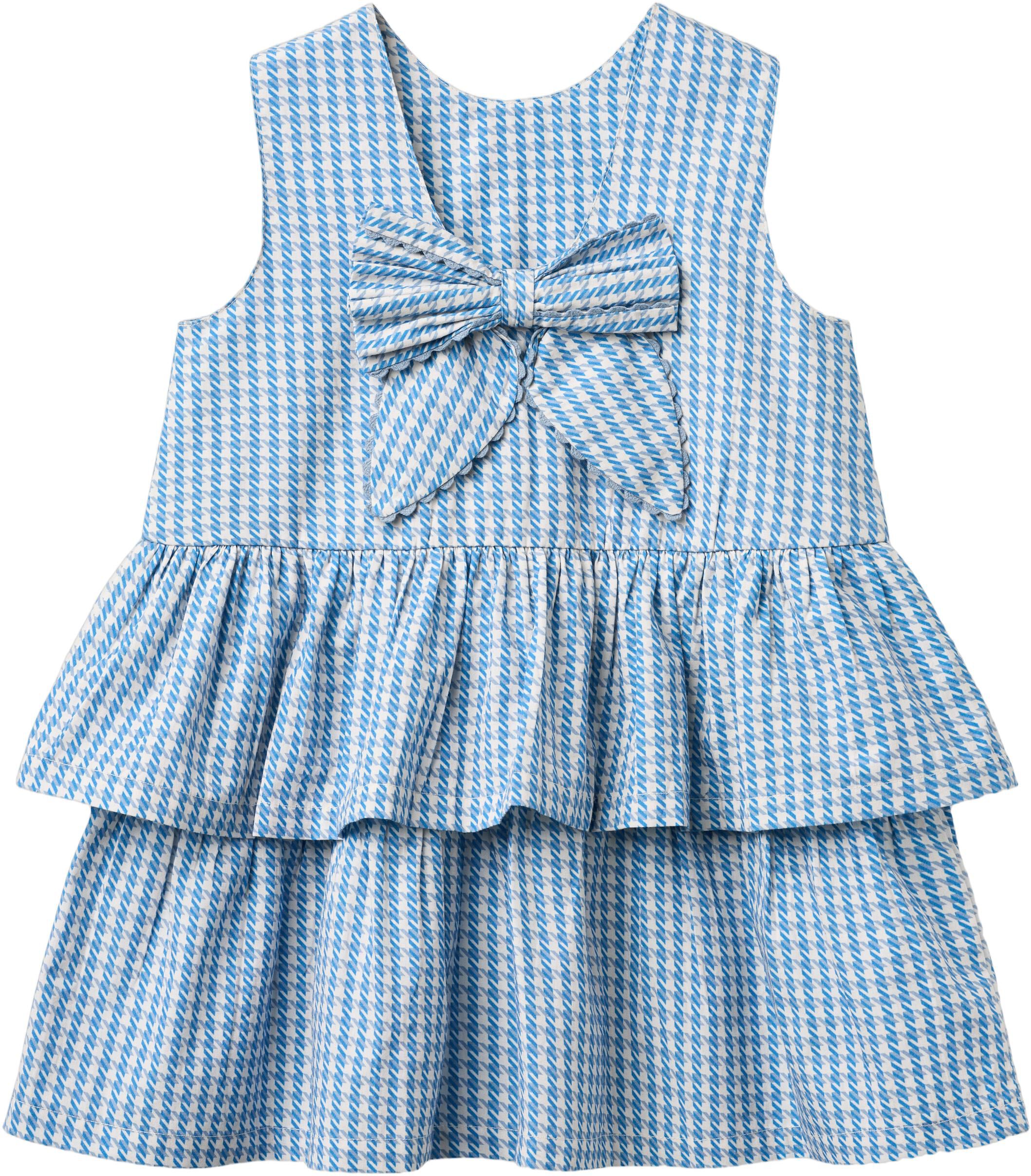 HOUNDSTOOTH DRESS W. BOW