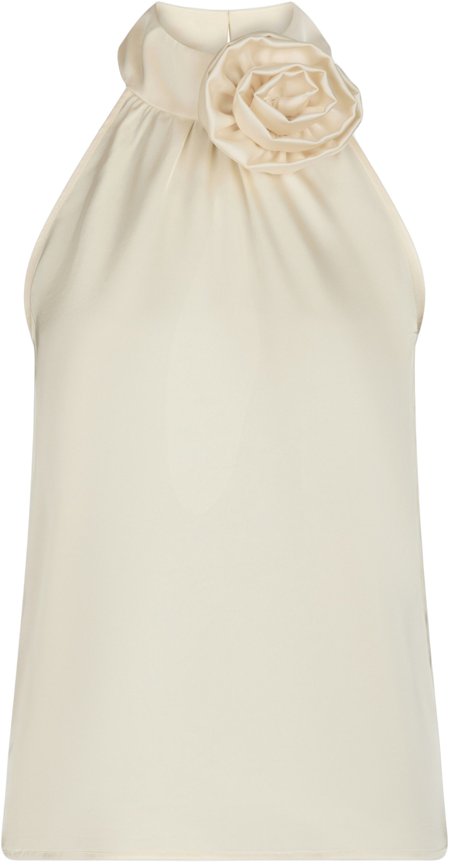 Rosette heavy Sateen Top