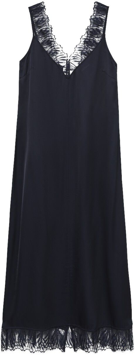 Awclaire Sl V-Neck Ankle Lace Dress