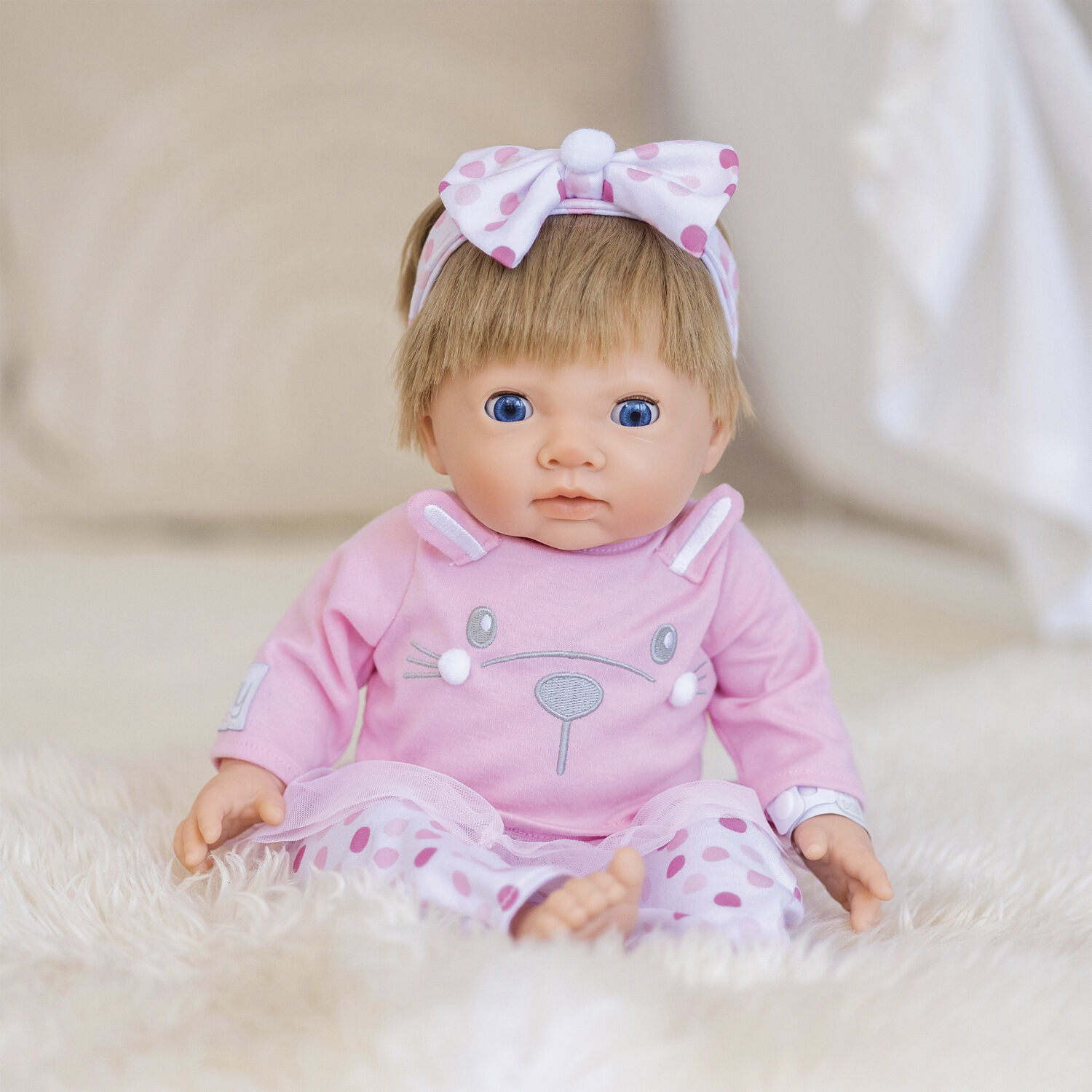 TINY TREASURES. Pink Bunn