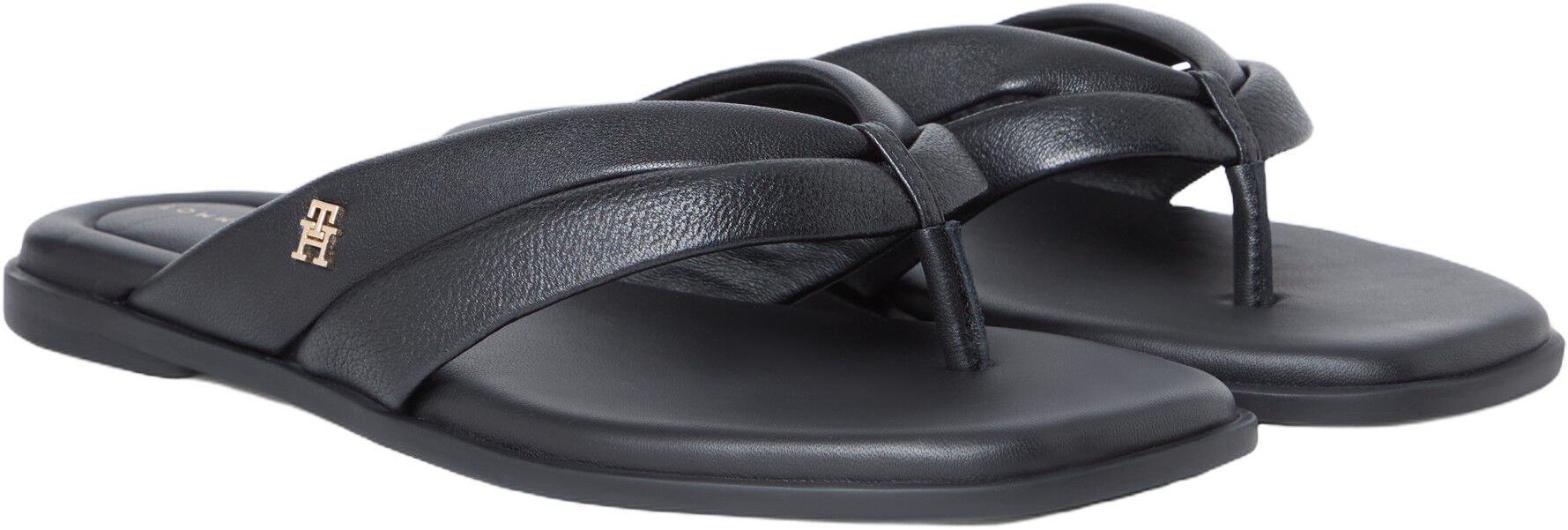 Leather Toe Post Flat Sandals