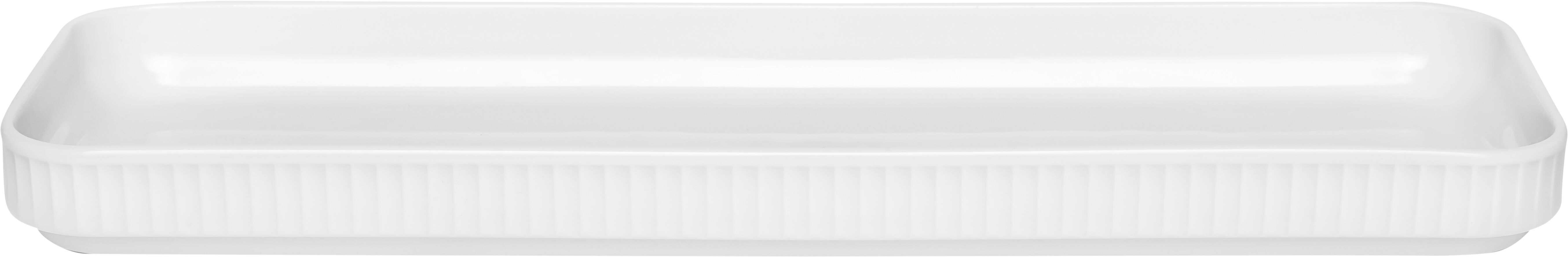 "Fat rektangul&Atilde;&brvbar;rt Pliss&Atilde;&copy; 36 x 12 cm Hvit"