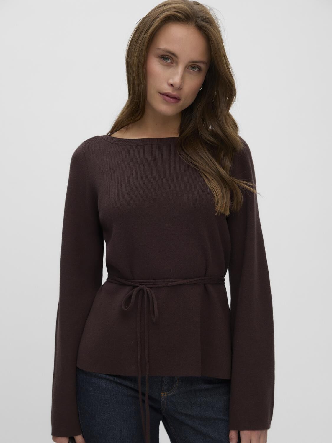 Awhanna Ls Boatneck Knit Top