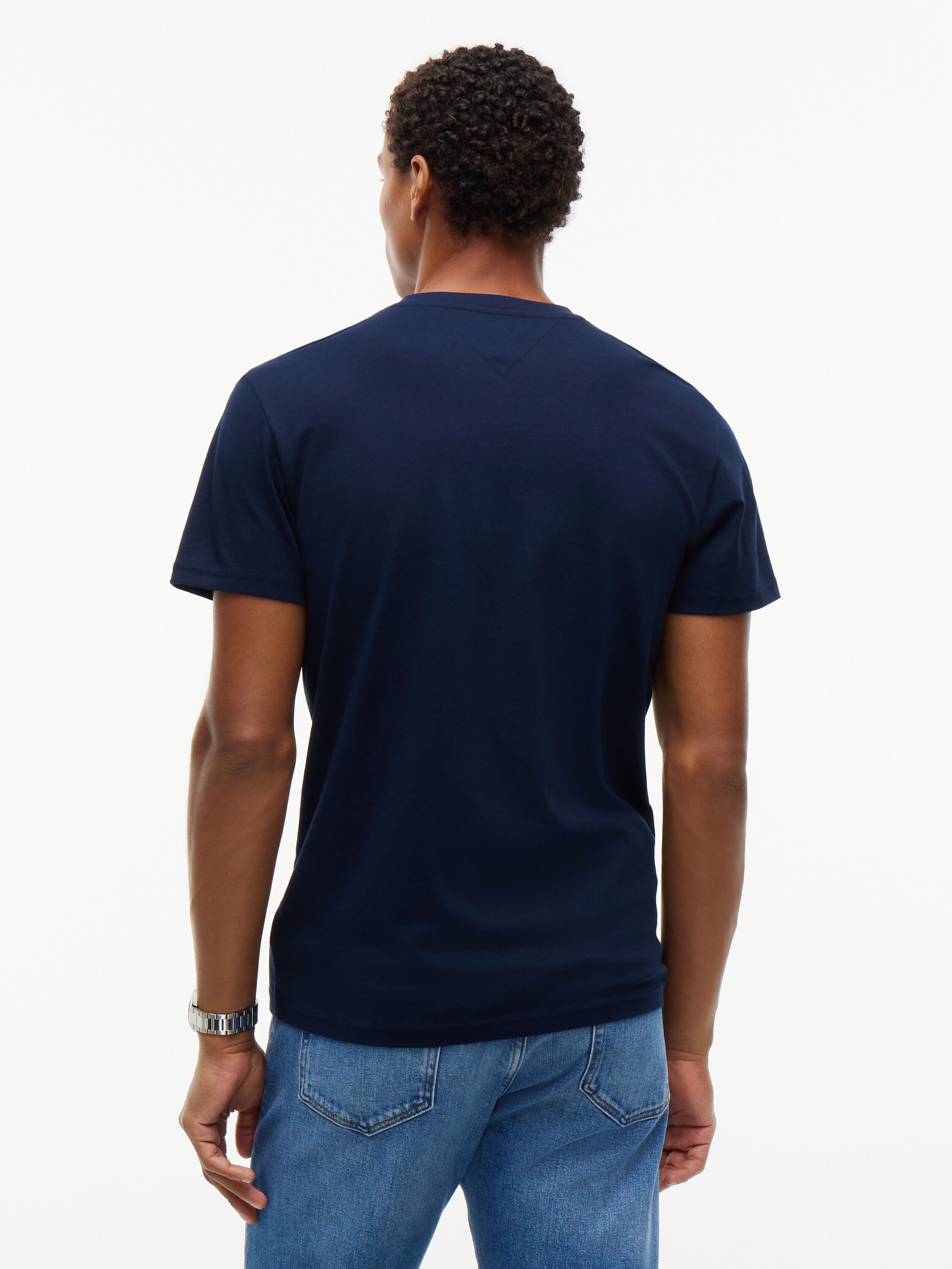 Linear Logo Slim Crew Neck T-Shirt