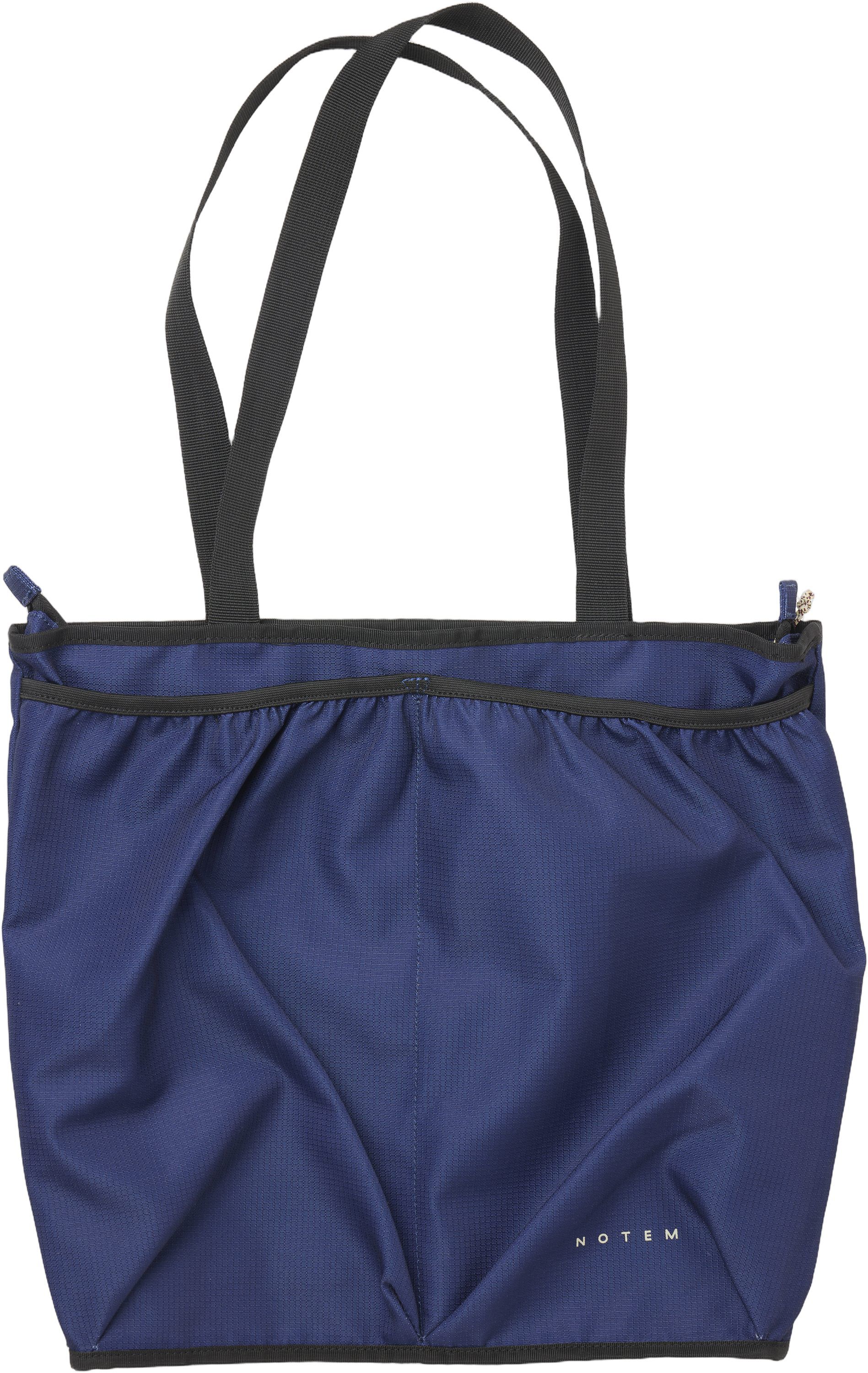 LUNA nylon bag with pockets, Blue