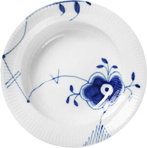 Blue Fluted Mega djup 21 cm tallrik