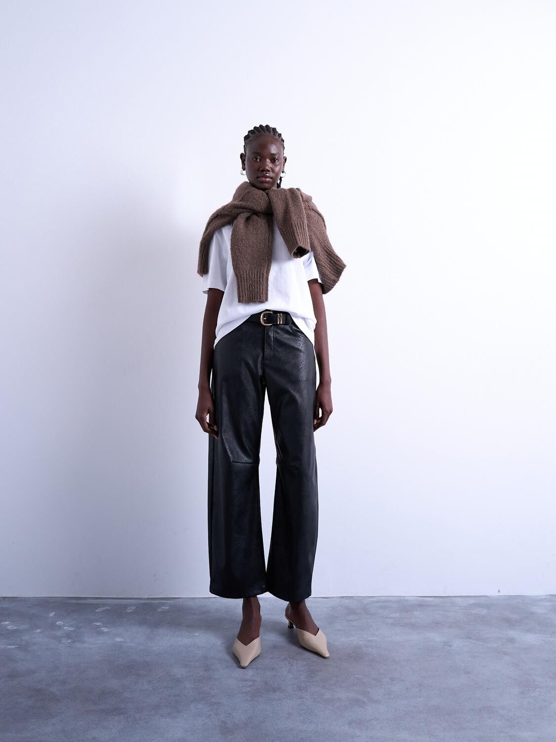 Tscicely Fake Leather Trousers Wvn