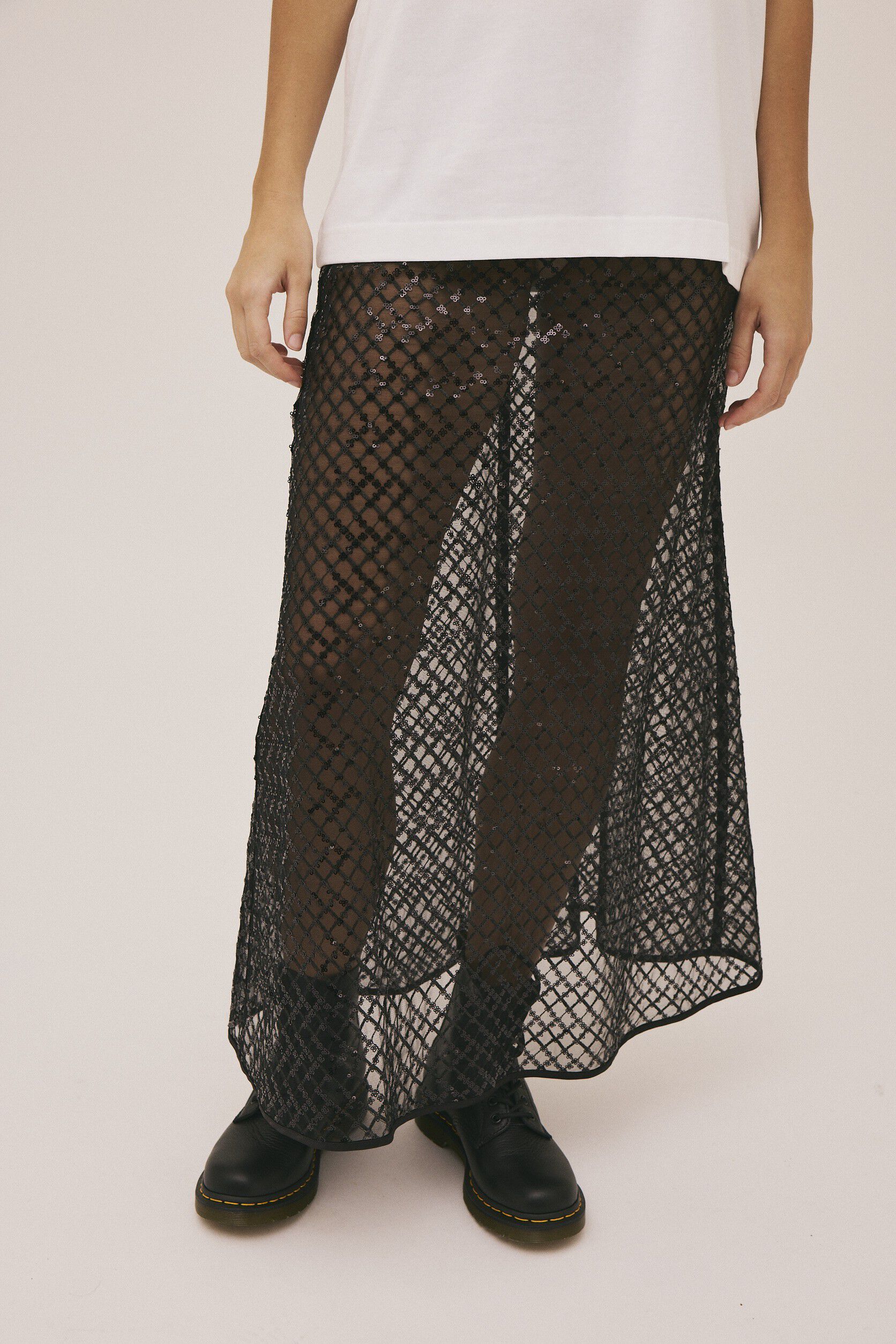 Hailey 2 nederdel med palietter