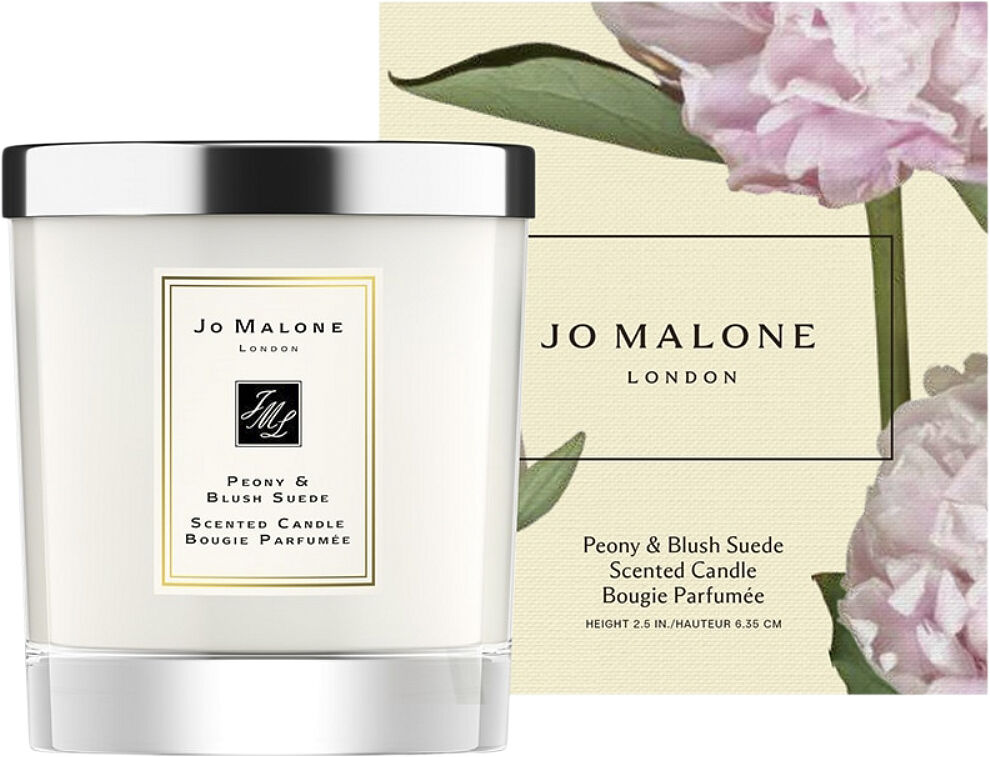 Peony & Blush Suede Home Candle