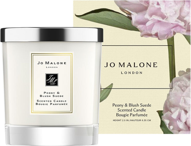 Peony & Blush Suede Home Candle