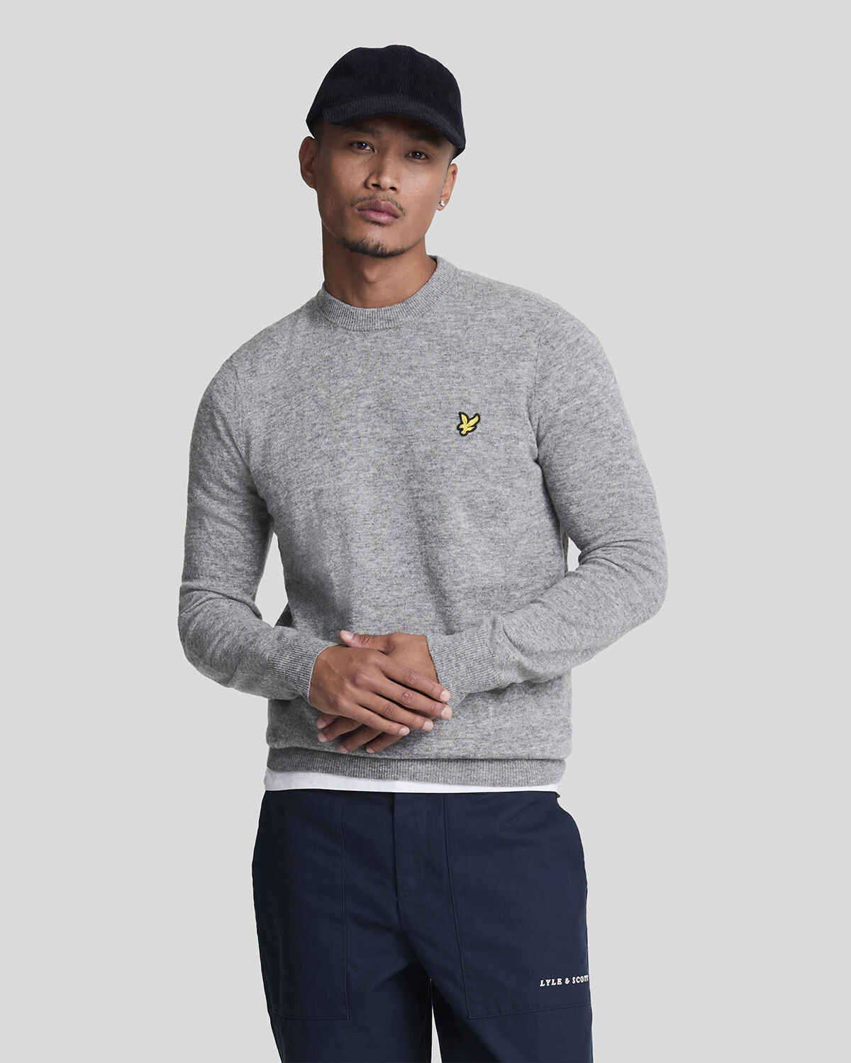 Lambswool Blend Crew Neck Jumper