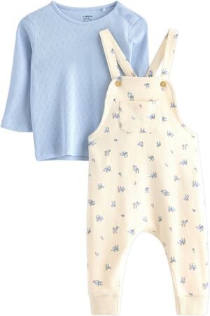 Set med h&auml;ngselbyxor i mjuk trik&aring; m