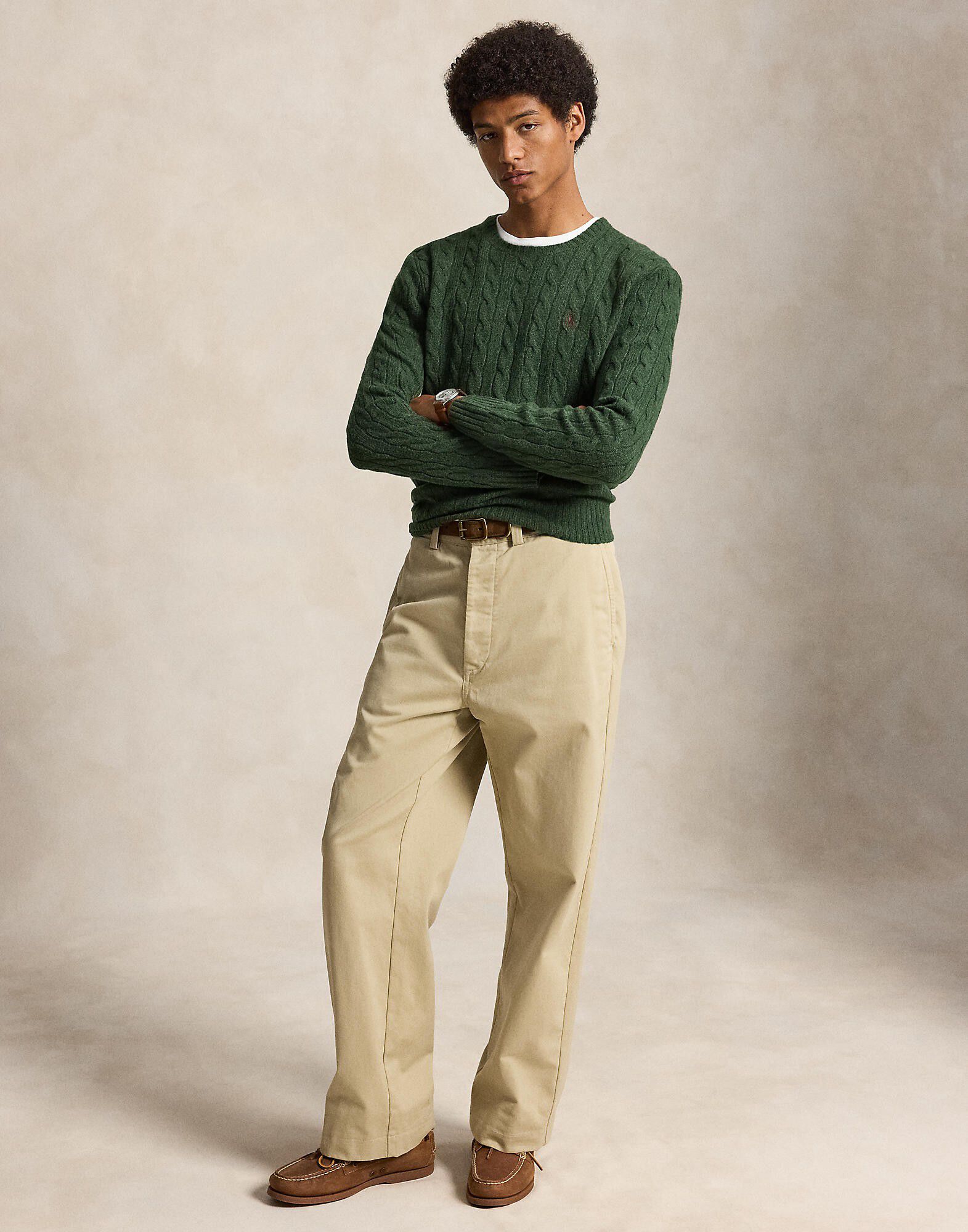 Cable-Knit Wool-Cashmere Sweater