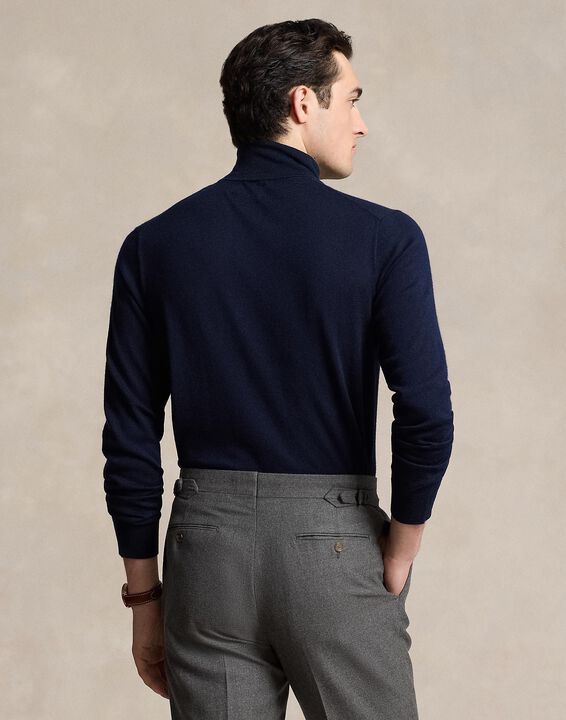 Washable Wool Turtleneck Sweater