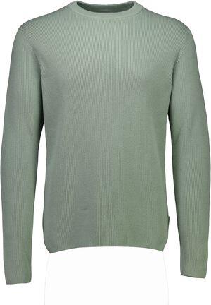 Rib knitted o-neck knit