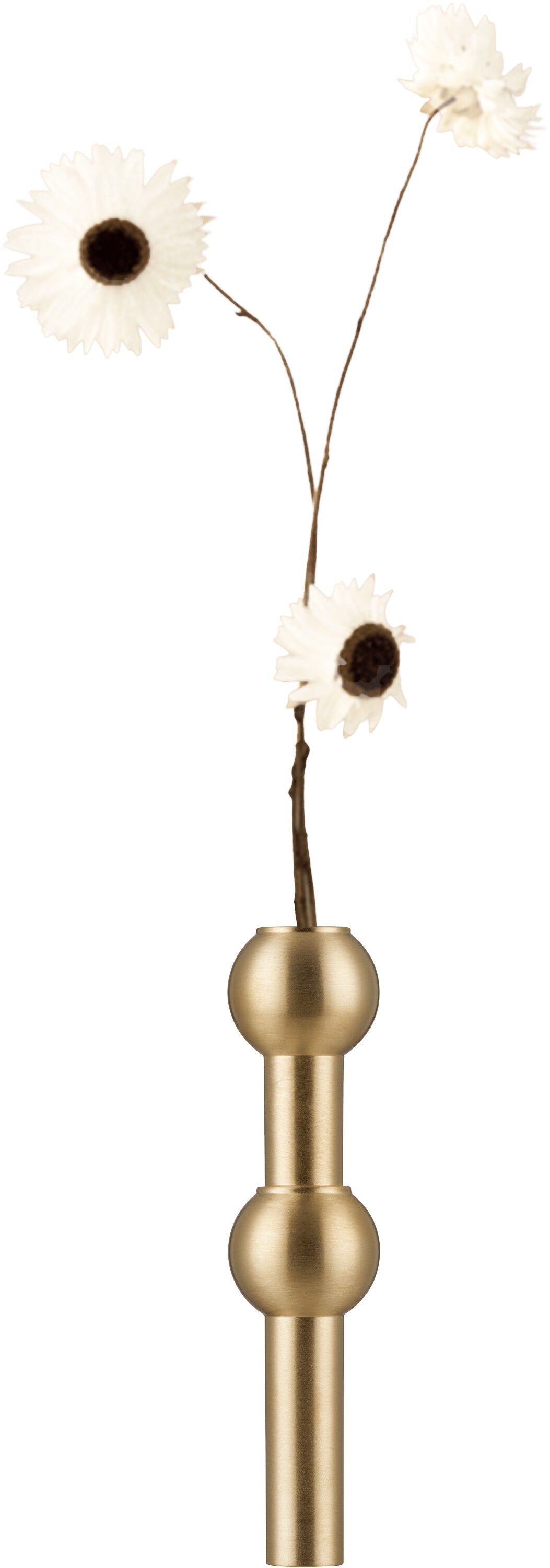 STOFF Nagel vase - brushed brass
