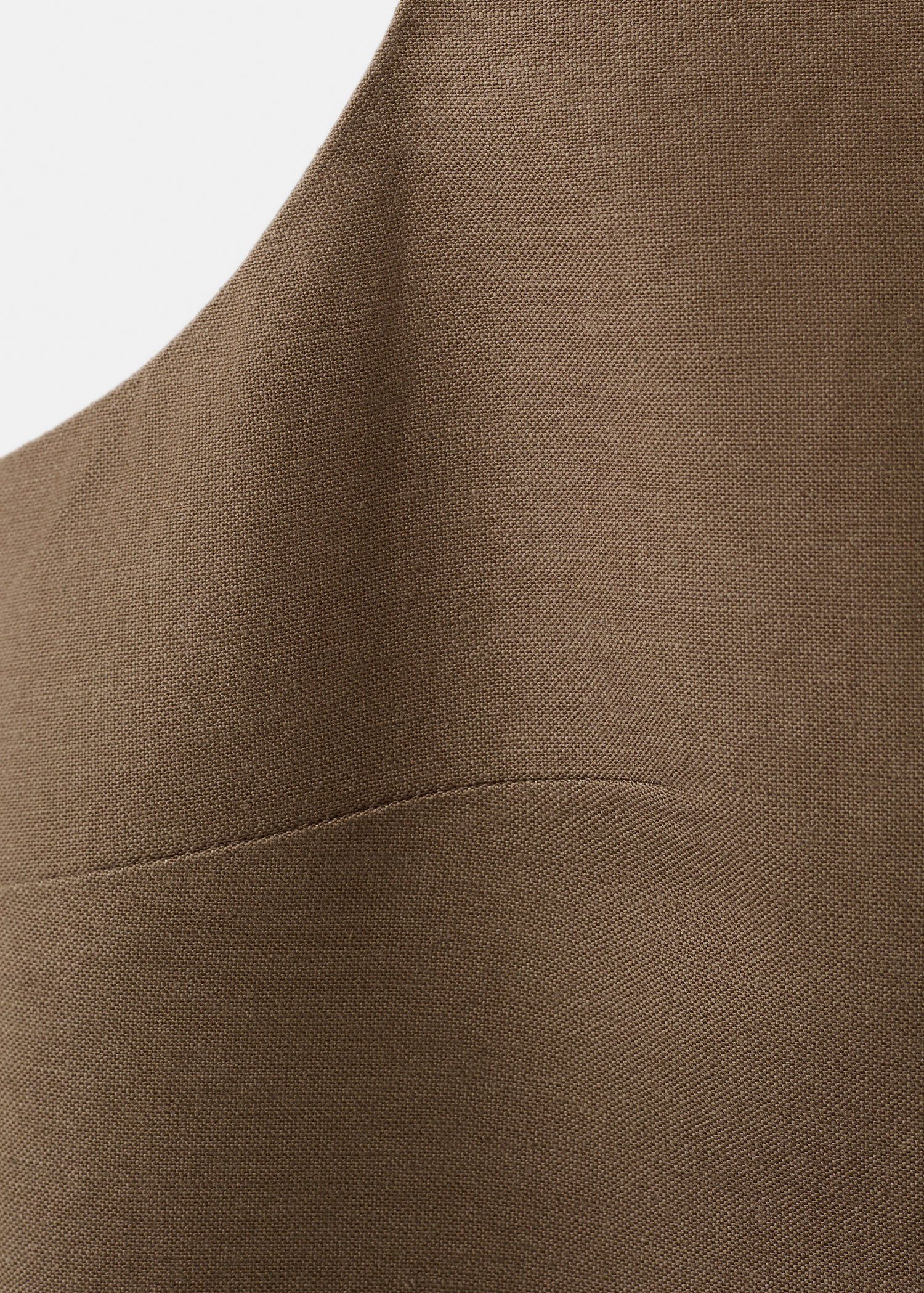 Linen-blend suit waistcoat