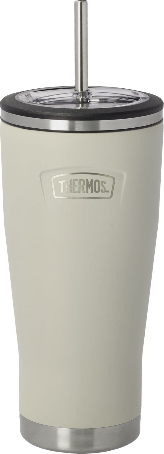 Termosmugg med sugr&ouml;r 0,7 liter Sand