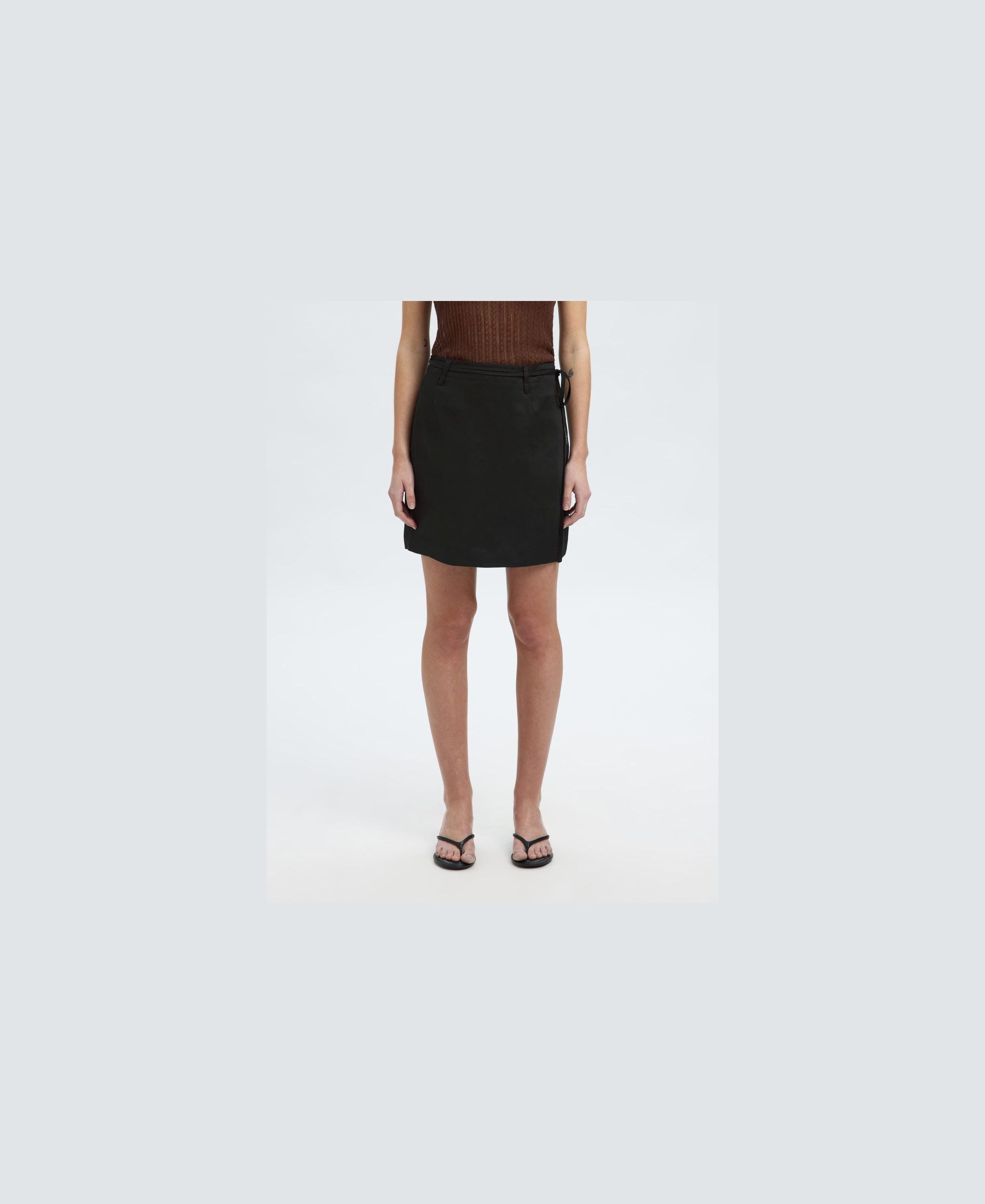 SLFSIMA HW SHORT LINEN BLEND SKIRT