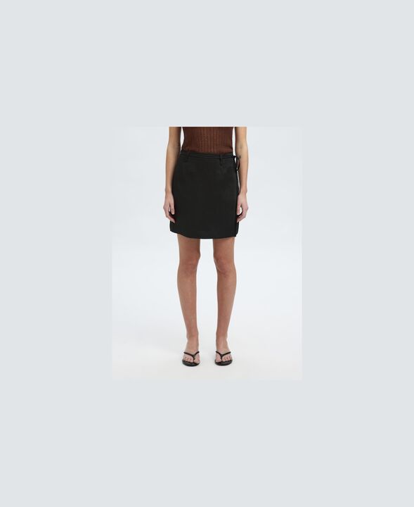 SLFSIMA HW SHORT LINEN BLEND SKIRT