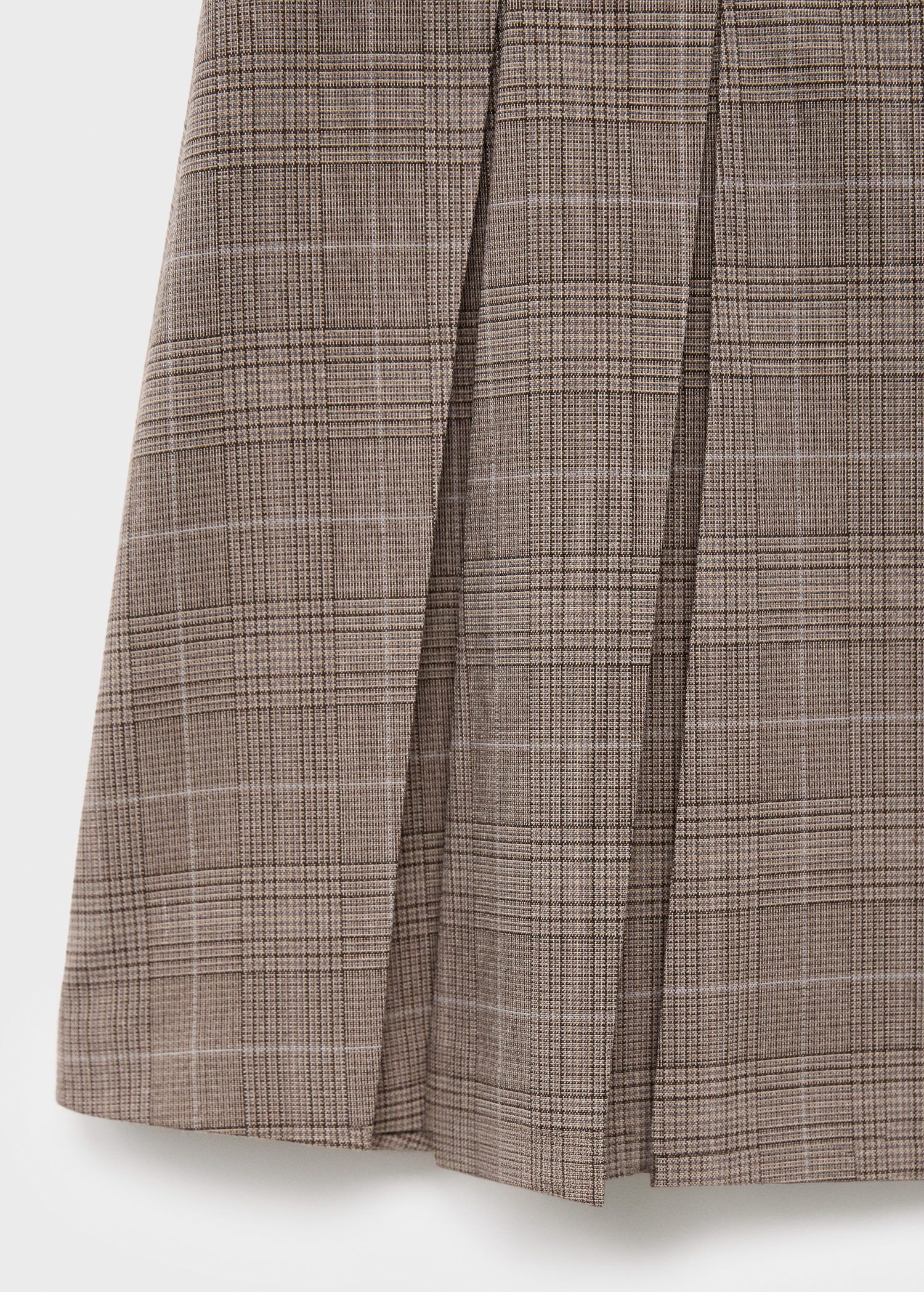 Pleated mini-skirt