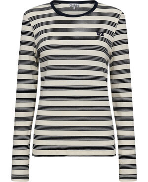 Striped Soft Cotton Rib Long Sleeve