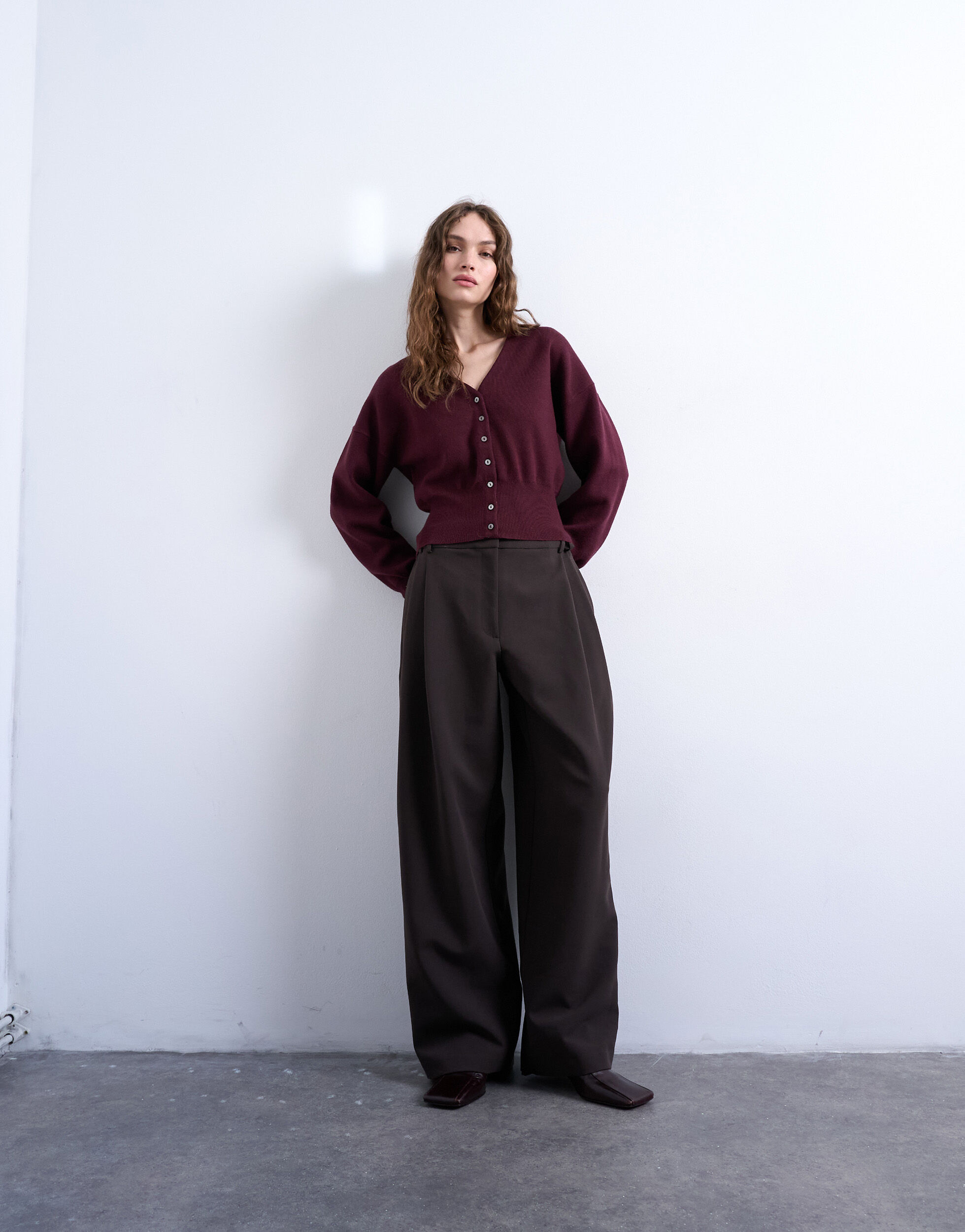 Tscompact Ls V-Neck Cardigan Noos