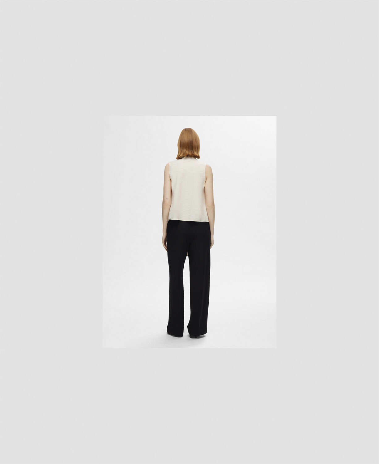 SLFCADEN SL TIE NECK TOP EX