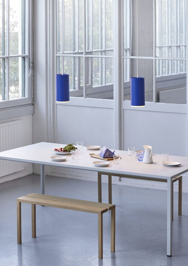 Tube Pendant, Deep Blue, Small