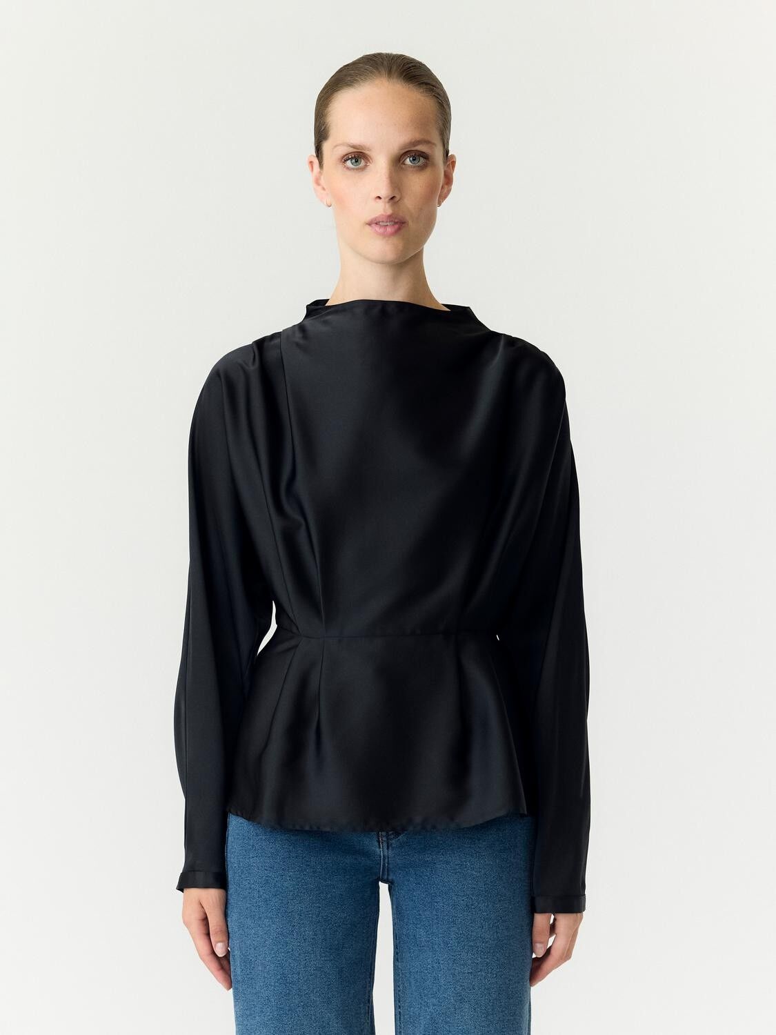 Yaspella Ls Funnel Neck Top S. Noos